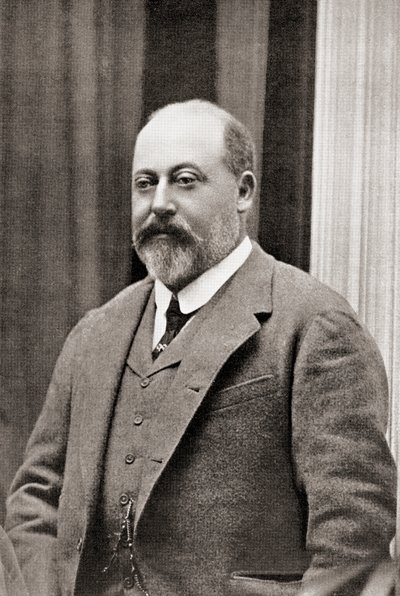 Eduardo VII, de Auld Acquaintance Further Reminiscences, publicado c.1929 (litografía) de Unbekannt