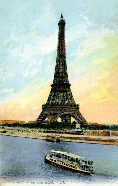 Torre Eiffel, París. Principios del siglo XX. de Unbekannter Künstler