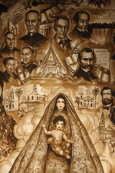 El mural de la Ermita, fresco en la iglesia Ermita de la Caridad, Miami, Estados Unidos de Unbekannt