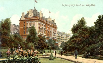 Embankment Gardens Londres (postal) de Unbekannter Künstler