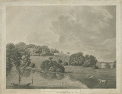 Enville Hall: grabado a la aguatinta, s.f. [?siglo XIX] de Unbekannt