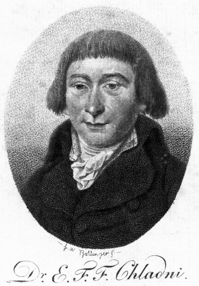 Ernst Florens Friedrich Chladni, físico alemán de Unbekannt