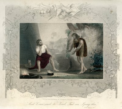 Esaú pide comida a Jacob - Biblia de Unbekannter Künstler
