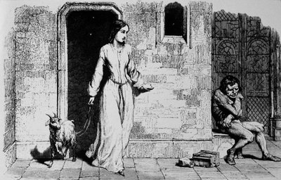 Esmeralda y Quasimodo de Unbekannter Künstler