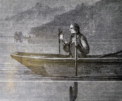 Experimento para medir la velocidad del sonido en el agua de Unbekannter Künstler