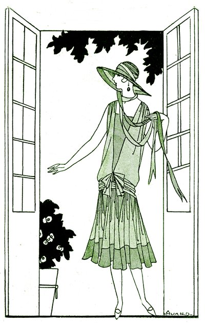 Moda: vestido en mayo de 1925 de Unbekannter Künstler