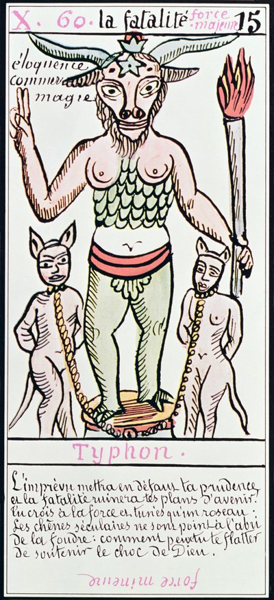 Destino, carta del tarot, francés de Unbekannt