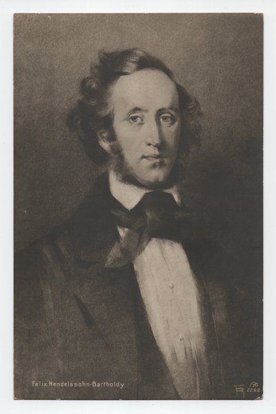 Felix Mendelssohn-Bartholdy (1809-1847) (c. 1842) de Unbekannter Künstler