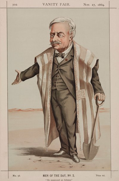 Ferdinand de Lesseps, diplomático e ingeniero francés de Unbekannt