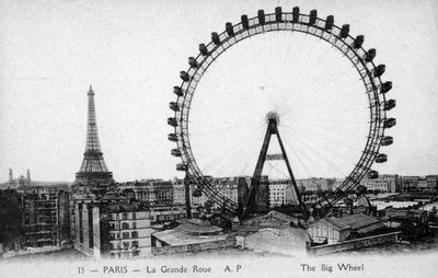 Noria, París - Exposición Universal de 1900 de Unbekannter Künstler