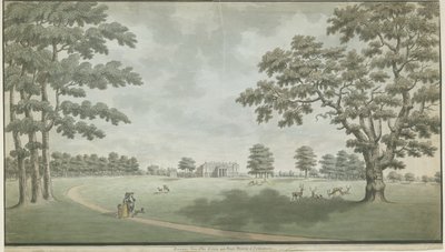 Fisherwick Hall: pintura en acuarela, nd [1786] de Unbekannt