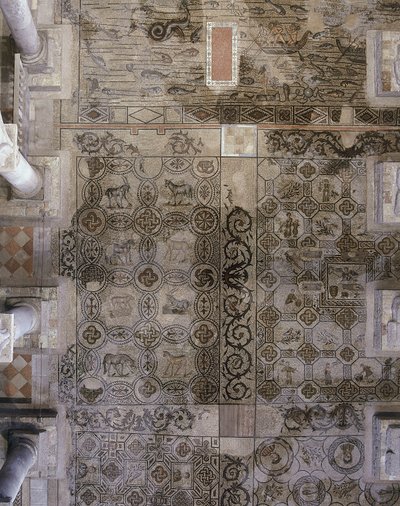 Piso de la Basílica cristiana temprana de Aquileia, Udine de Unbekannt