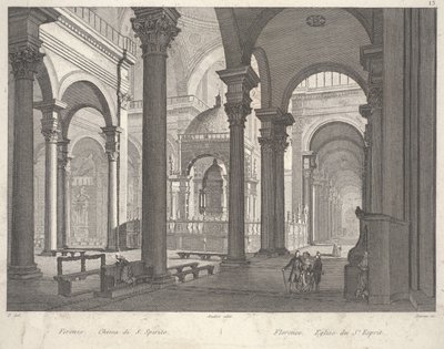 Florencia: Iglesia del Espíritu Santo (Firenze. Chiesa di S. Spirito) de Unbekannter Künstler