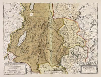 Fossa Eugeniana quae a Rheno ad Mosam duci coepta est anno MDCXXVII ductu comitis Henrici vanden Berge de Unbekannter Künstler