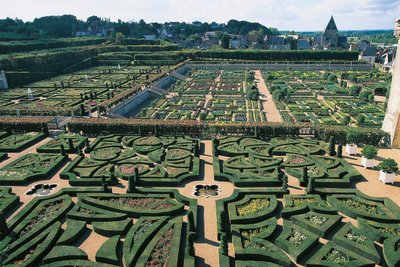 Francia, Centro, Valle del Loira, Jardines del Castillo de Villandry, jardines de Benjamin Baud