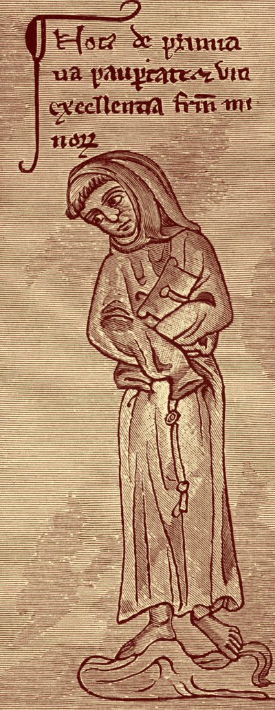 Franciscano - a partir de un dibujo de Matthew Paris de Unbekannter Künstler