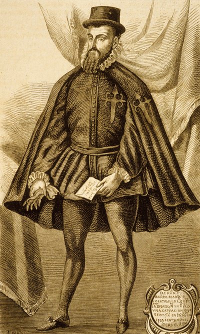 Francisco Pizarro (engraving) de Unbekannter Künstler