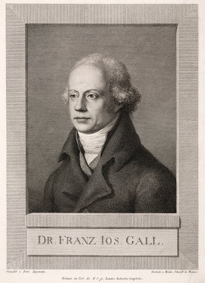 Franz Joseph Gall, anatomista y frenólogo alemán, c 1800 de Unbekannt