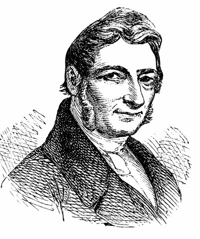 Franz Xaver Gabelsberger (1789-1849) inventor de un sistema de taquigrafía de Unbekannter Künstler