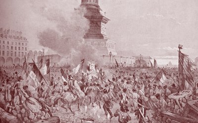 Revolución Francesa de 1848 (grabado) de Nicolas d
