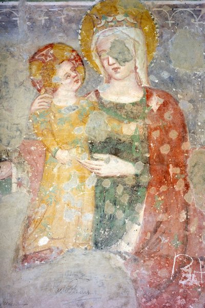 Fresco (XV), Vasca Limaria (edificio romano XI), Museo Capitular, Atri, Abruzos, Italia de Unbekannt