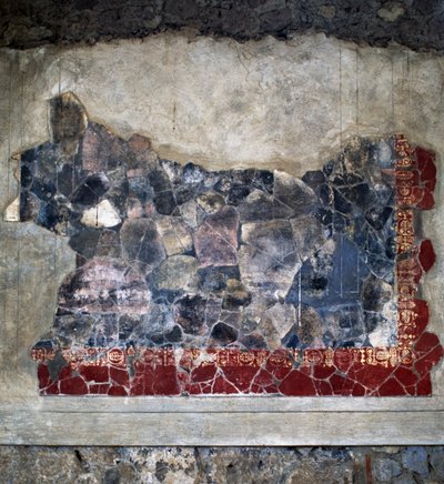 Fresco, Villa Arianna, Stabiae, Campania, Italia, civilización romana, siglo II a.C., (detalle) de Benjamin Baud