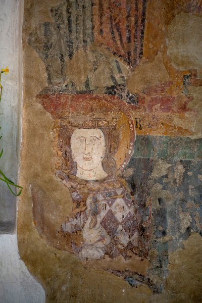 Fresco en la iglesia de Santa Maria Assunta, Arqua Petrarca, Véneto, Italia (foto) de Leopold Blonder