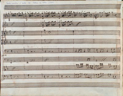 Frontispicio de la partitura de la ópera Alessandro Nell