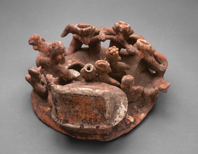 Ritual Funerario de Perforación de Mejillas, 200 a.C.-300 d.C. de Unbekannt