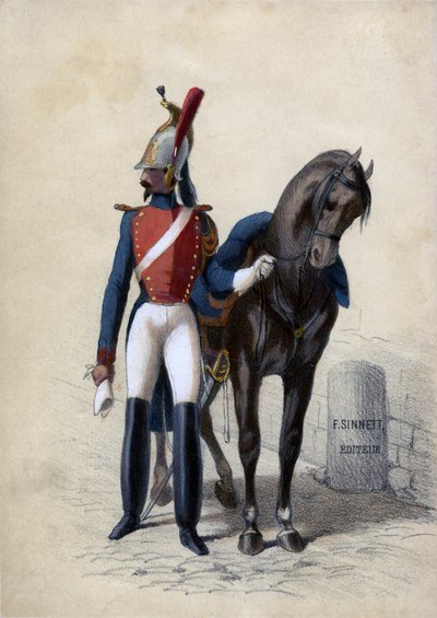 Garde de Paris, con su caballo de Unbekannter Künstler