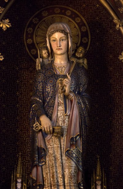 Genoveva, la patrona de París. Iglesia de Saint Etienne du Mont, París 2020 de Unbekannter Künstler