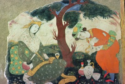 Pintura de género, en el Gran Salón, c.16 siglo de Unbekannt