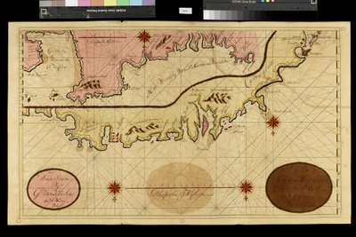 Mapa geográfico: representación de Cartagena en Colombia, realizada por el cartógrafo holandés Gerard van Keulen (1678-1726) 1709-1713. Biblioteca Angelica, Roma de Unbekannter Künstler
