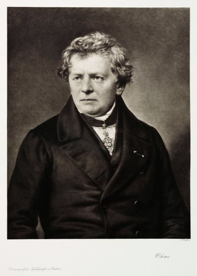 Georg Simon Ohm, físico alemán, c 1840 de Unbekannt