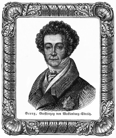 Georges de Mecklembourg Strelitz (1779-1860) - Jorge, gran duque de Mecklemburgo-Strelitz, ilustración de : " Das Pfennig Magazin " , Nr. 223, 8. Julio 1837 de Unbekannter Künstler