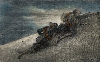 Giacomo Casanova y Marin Balbi escapan de la Prisión des Plombs de Venecia excavando un túnel en la celda de Unbekannter Künstler