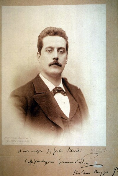 Giacomo Puccini (1858-1924) en 1893 de Unbekannt
