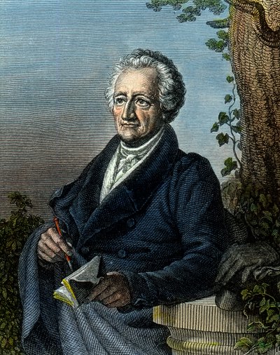 Goethe, a los 83 años de Unbekannter Künstler