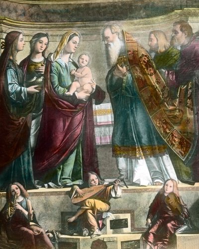 Goethe viaja a Venecia, aquí el cuadro de Santa María mostrando a Jesús en el templo de Carpaccio de Unbekannter Künstler