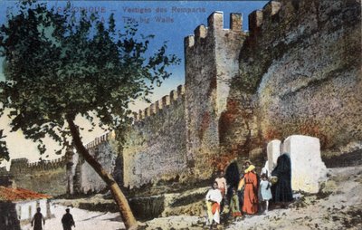 Grecia, Tesalónica: Restos de las Murallas - Postal 1914-1918 de Unbekannt