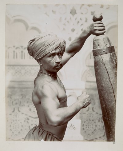 Gimnasta del Teatro de Variedades de Bombay en la Exposición India y Ceilán, Londres de Unbekannter Künstler
