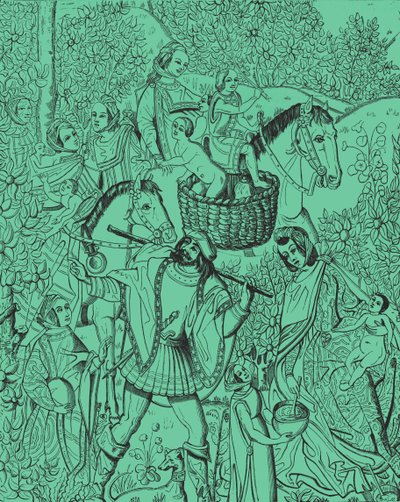 Gitanos en marcha de Unbekannter Künstler