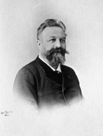 Retrato de medio cuerpo del músico francés Edouard Colonne de Unbekannter Künstler