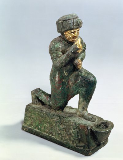 Hammurabi, rey de Babilonia, rezando ante un árbol sagrado, c.1750 a.C. de Unbekannt