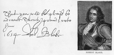 Caligrafía y firma de Robert Blake de Unbekannt
