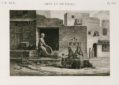 Ferretería y Artículos de Hierro. Afilador de cuchillos, Egipto, c. 1798 de Unbekannt