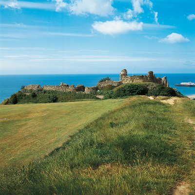 Castillo de Hastings, East Sussex, Reino Unido de William M. Timlin