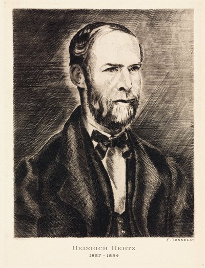 Heinrich Hertz, físico alemán, finales del siglo XIX de Unbekannt