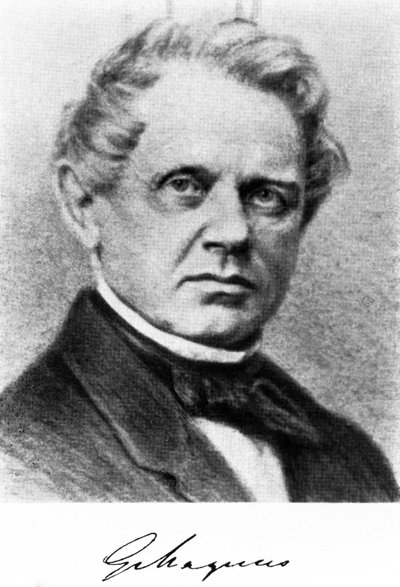 Heinrich Magnus, químico y físico alemán, mediados del siglo XIX de Unbekannt