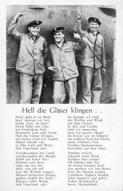 Hell die Glaeser klingen, postal de Unbekannt